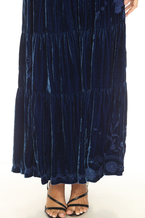Johnny Was JWLA Torine Velvet Dolman Tiered Dress J33724-9 *
