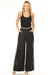 Johnny Was JWLA Style J62025-1 Black Linen Embroidered Catia Wide Leg Pants