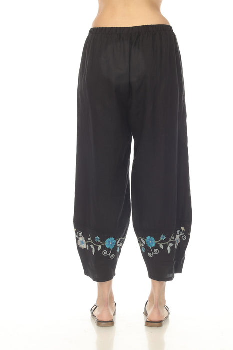 Johnny Was JWLA Jaanvi Linen Barrel Pant J63325-5