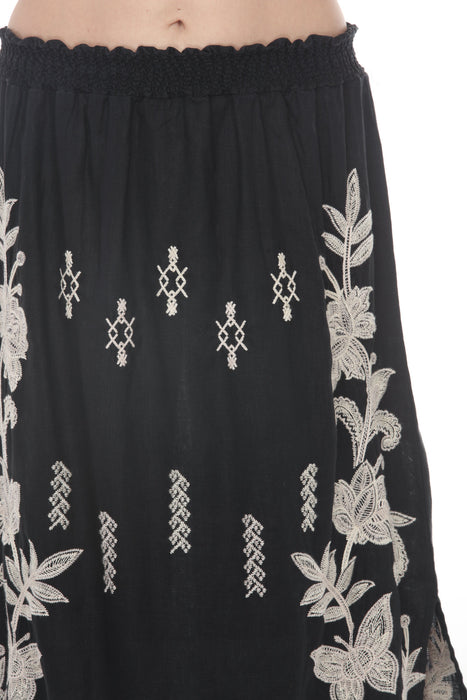Johnny Was JWLA Orla High Slit Linen Maxi Skirt J72625-4