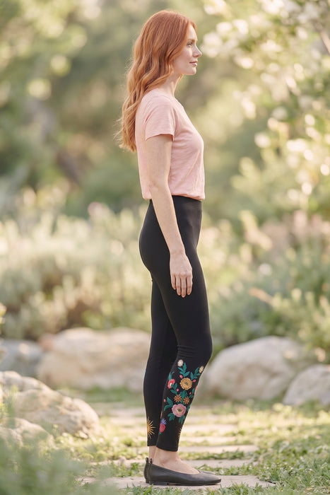 Johnny Was JWLA Black Ziviana Legging J65726-R