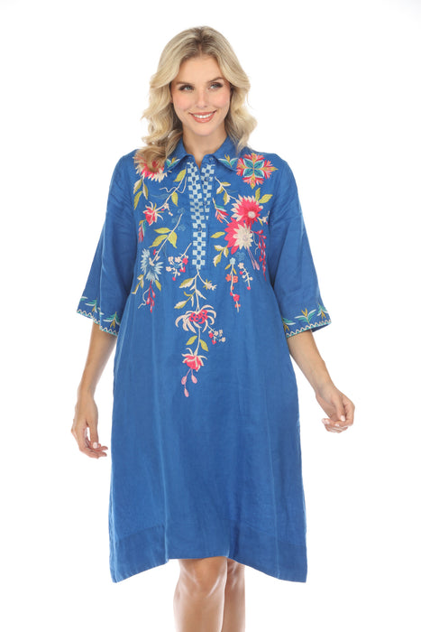 Women's Floral Embroidered Kimono Sleeve Dress | Johnny Was AfterRetail Women's Floral Embroidered Kimono Sleeve Dress | Johnny Was AfterRetail