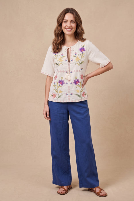 Johnny Was JWLA Calista Ruffle Sleeve Field Blouse J12625-3