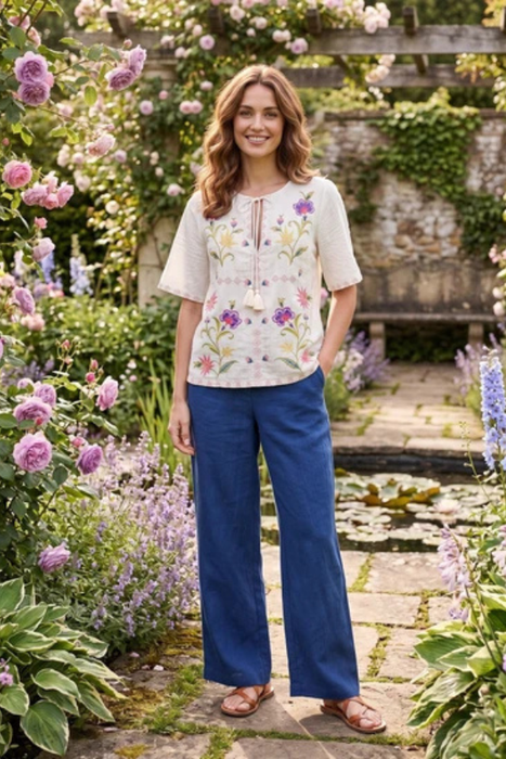 Johnny Was JWLA Calista Ruffle Sleeve Field Blouse J12625-3