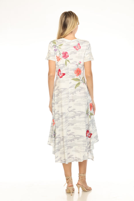 Johnny Was JWLA Camouflage Embroidered Midi Dress J32624-4