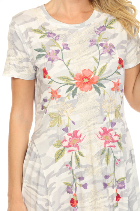 Johnny Was JWLA Camouflage Embroidered Midi Dress J32624-4