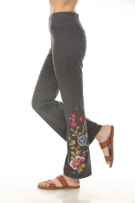 Johnny Was JWLA Grey Celina High Waist Baby Flare Leggings Petite J61824-8SP