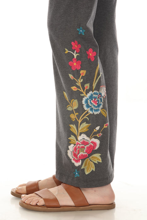 Johnny Was JWLA Grey Celina High Waist Baby Flare Leggings Petite J61824-8SP