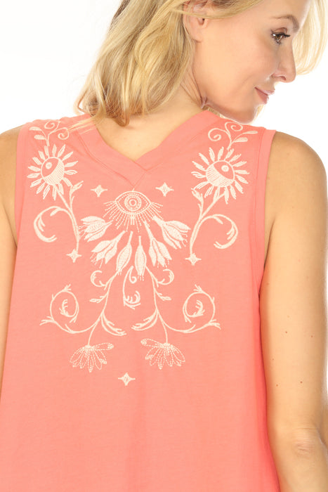 Johnny Was JWLA Danika V-Neck Drape Tank Top J11925-3