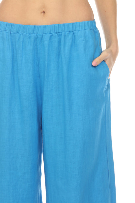 Johnny Was JWLA Jaanvi Linen Barrel Pant J63325-5