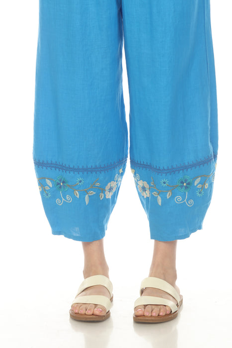 Johnny Was JWLA Jaanvi Linen Barrel Pant J63325-5