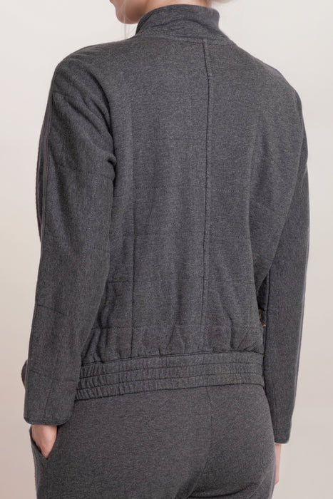 Johnny Was JWLA Grey Ethal Dolman Quilted Jacket J42624-E