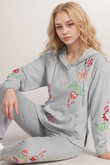 Johnny Was JWLA Grey Freyde Seamed Jogger Pants J61925-1