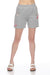 Johnny Was JWLA Style J82422 Heather Grey Cleo French Terry Embroidered Shorts Boho Chic