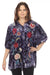 Johnny Was JWLA Style J14122-9X Junia Velvet Lisbon Embroidered Shirt Plus Size