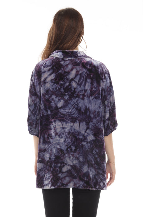 Johnny Was JWLA Junia Velvet Lisbon Embroidered Shirt J14122