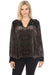 Johnny Was JWLA Style J11723-O Larissa Velvet Tie Front Top Boho Chic