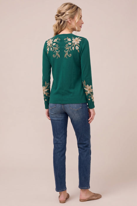 Johnny Was JWLA Long Sleeve Raw Seam Crew Neck Tee J16625-9