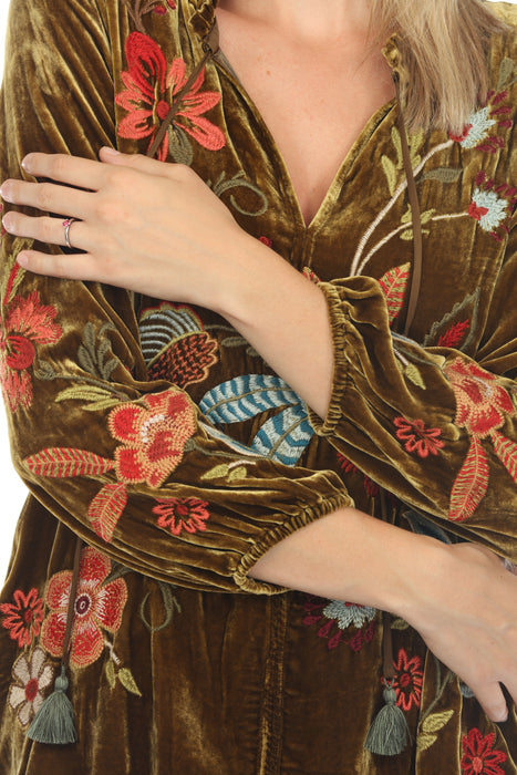 Johnny Was JWLA Isabella Velvet Field Blouse Boho Chic J10923