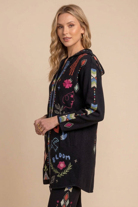 Johnny Was JWLA Milley French Terry Zip Up Coat Boho Chic J40224-2