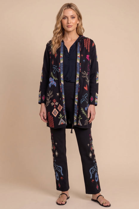 Johnny Was JWLA Milley French Terry Zip Up Coat Boho Chic J40224-2