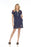 Johnny Was JWLA Style J35022 Navy Monroe Easy Button Tunic Dress Chic