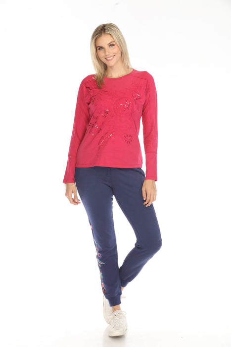 Johnny Was JWLA Long Sleeve Dolman Tee J19124