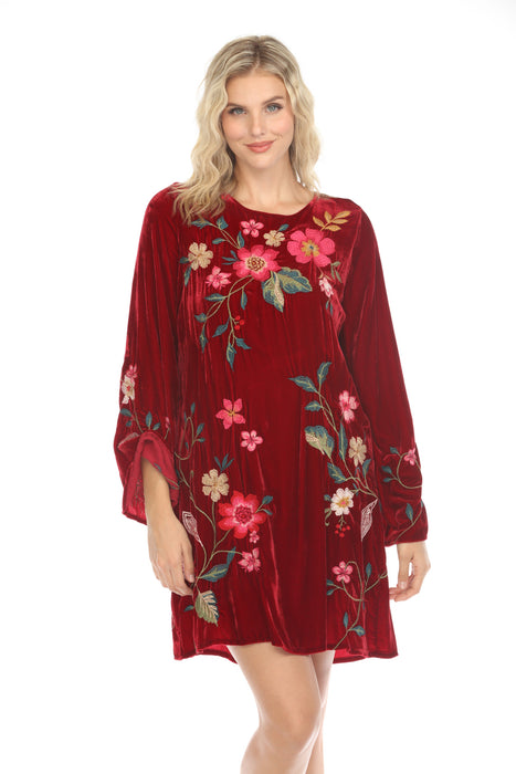 johnny was silk kimono dress Johnny Was Kimono Sleeve Midi Dress