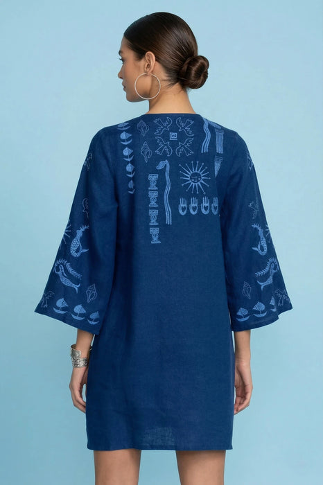 Johnny Was JWLA Acantha Kimono Sleeve Relaxed Dress J31224 *