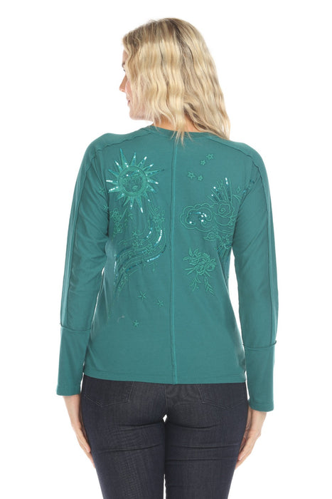 Johnny Was JWLA Long Sleeve Dolman Tee J19124