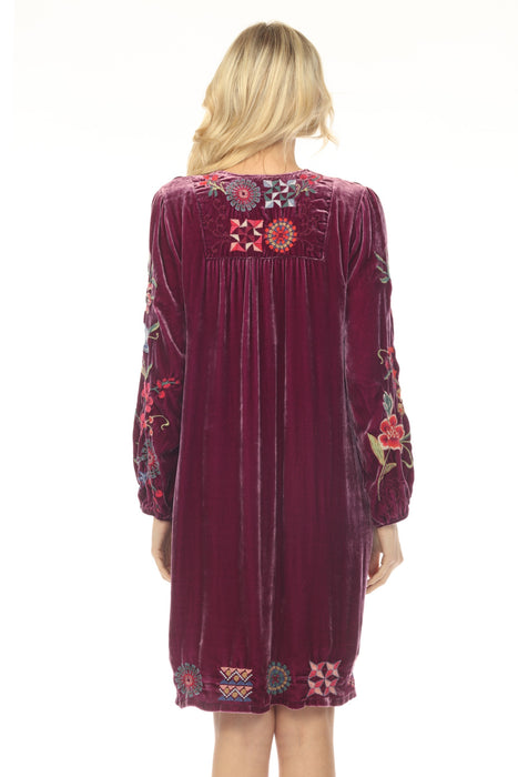 Johnny Was JWLA Nikkola Velvet Yoke Dress J33824-9 *