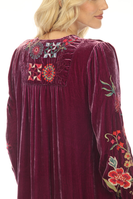 Johnny Was JWLA Nikkola Velvet Yoke Dress J33824-9 *