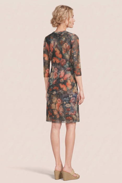 Johnny Was JWLA Teyros Mesh Midi Dress Petite R39425-OP
