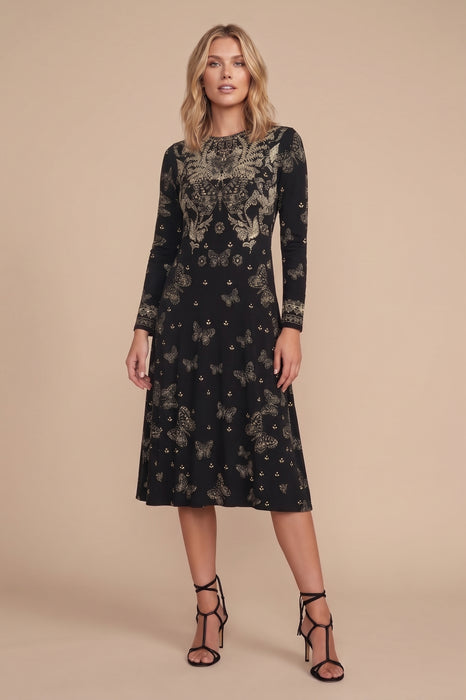 Johnny Was JWLA The Janie Favorite A-Line Long Sleeve Knit Dress T37024-8