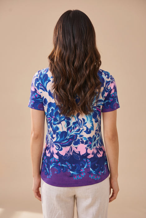 Johnny Was JWLA The Janie Favorite Short Sleeve Crew Neck Swing Tee T11526-2