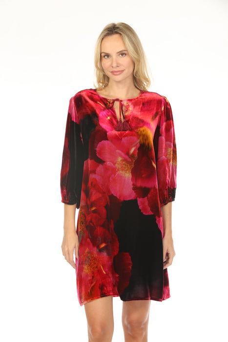 Johnny Was JWLA Vesna Velvet Mini Dress J35124-9D