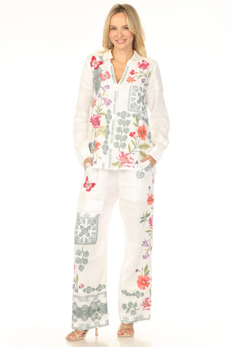 Johnny Was JWLA Dacie Wide Leg Cargo Pants J69924-4 *