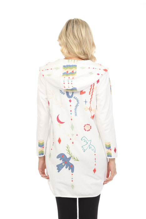 Johnny Was JWLA Milley French Terry Zip Up Coat Boho Chic J40224-2