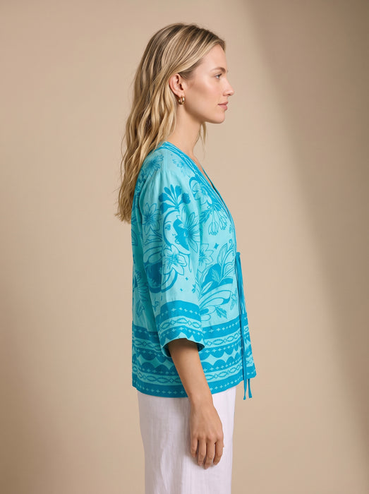Johnny Was JWLA Xalina Wide Hem Tie Kimono J45126-3