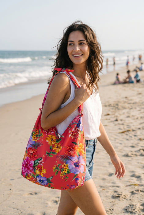 Johnny Was Kairi Floral Ring Beach Bag CSW3626-J