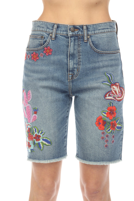 Johnny Was Denim Blue Kallie Bermuda Short JWD1164
