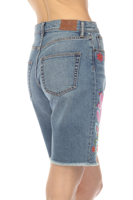 Johnny Was Denim Blue Kallie Bermuda Short JWD1164