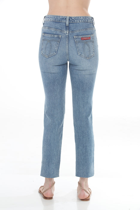 Johnny Was Denim Blue Kiera Cropped Jeans C66425-9