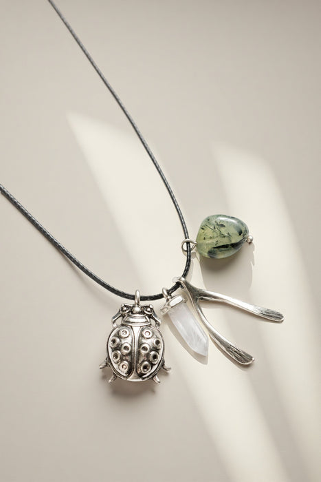 Johnny Was Ladybug Charm Necklace CJ76325-2