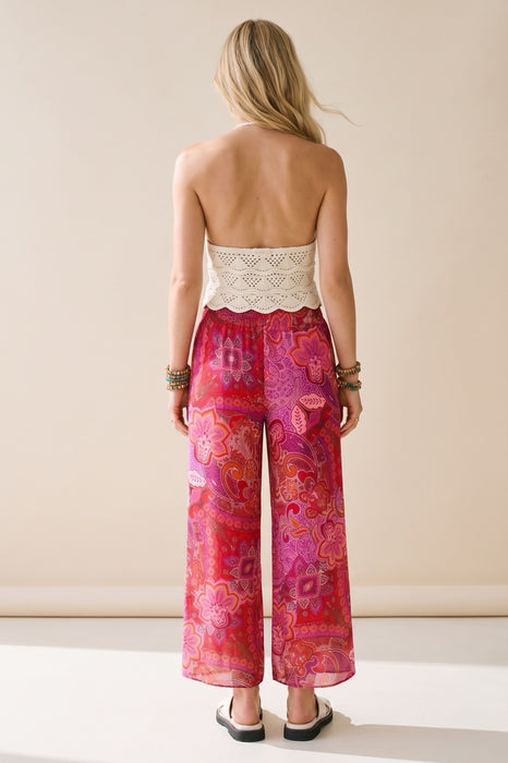 Johnny Was Lantana Violetta Floral Paisley Pants C69026-1
