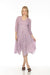 Johnny Was Style C38922-2 Lavender Rosslyn Pintuck Embroidered Dress Boho Chic