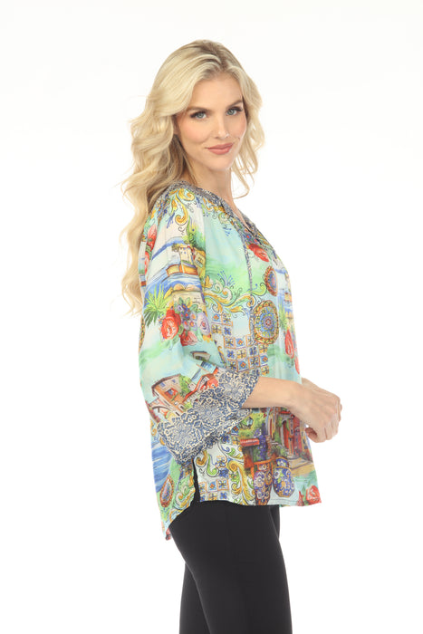 Johnny Was Lepin Flowy Blouse C18225-5