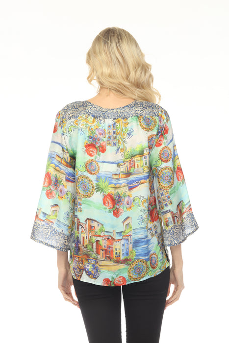 Johnny Was Lepin Flowy Blouse C18225-5
