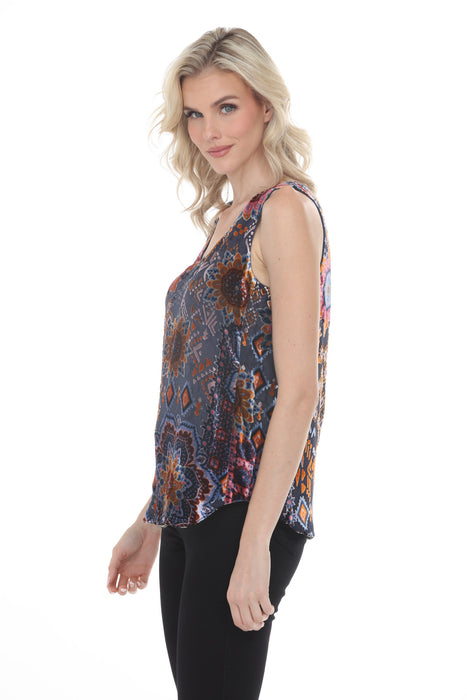 Johnny Was Letty Reversible Velvet Tank Top C16325-7