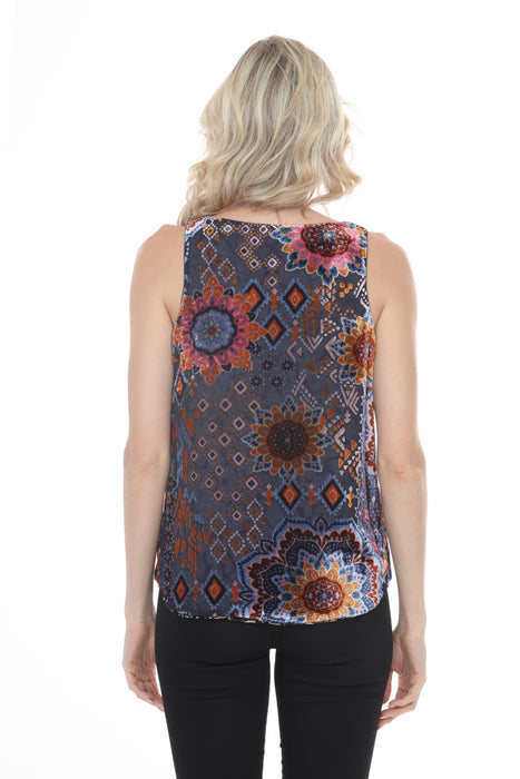 Johnny Was Letty Reversible Velvet Tank Top C16325-7